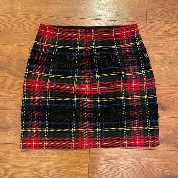 J. Crew Lurex Stewart Tartan Mini Skirt - Picture 3 of 7